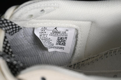 Nike Air Jordan 1 Low OG SP Travis Scott Fragment Design White Grey Black Sneakers