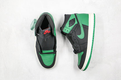Nike Air Jordan 1 Retro High Pine Green Black Sneakers