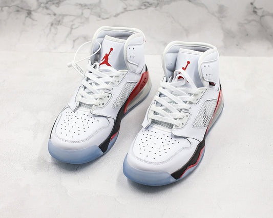 Nike Air Jordan Mars 270 White Fire Red Sneakers