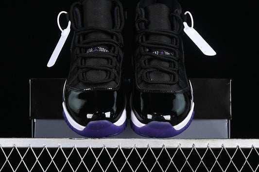Nike Air Jordan 11 Retro White Purple Black Sneakers