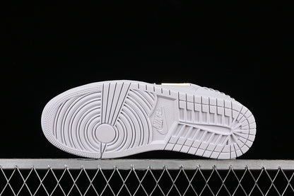 Nike Air Jordan 1 Low Method Of Make Metallic Gold White Sneakers