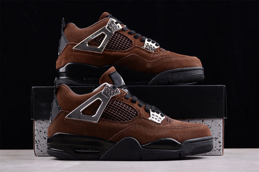 Nike Air Jordan 4 Retro Black Brown Sneakers