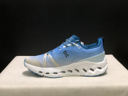 On Running Cloudsurfer Trail Waterproof Comfortable And Breathable Running Shoes Blue/White