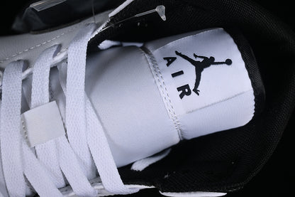 Nike Air Jordan 1 Mid Black Sole White Sneakers