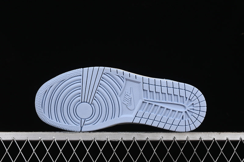 Nike Air Jordan 1 Low OG SP Off-White Travis Scott Fragment Design Light Blue Sole White Blue Sneakers