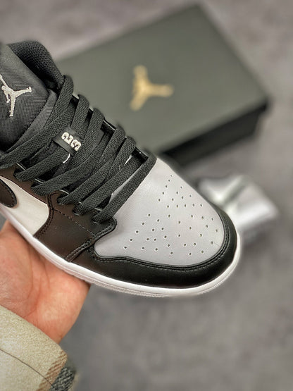 Nike Air Jordan 1 Low Shadow Toe Grey Black Sneakers