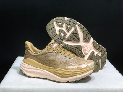 Hoka One One Stinson 7 Comfortable Anti-slip Outdoor Running Shoes Sneakers Yellow