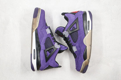 Nike Air Jordan 4 Retro Travis Scott Purple Sneakers