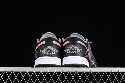 Nike Air Jordan 1 Low Pink Black Sneakers