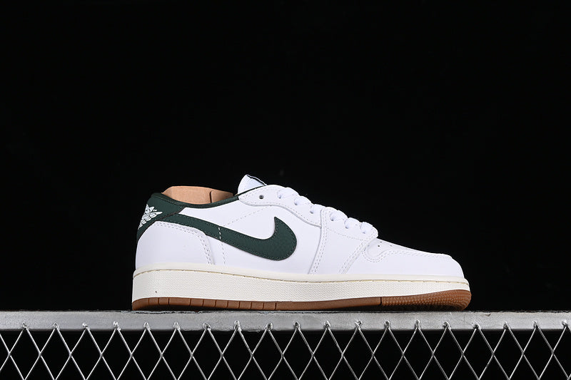 Nike Air Jordan 1 Low Og Brown Sole White Sneakers