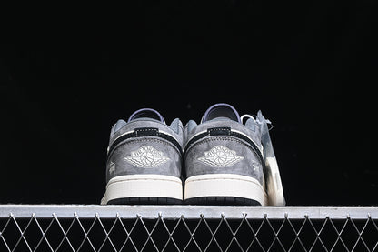 Nike Air Jordan 1 Low Black White Wolf Grey Sneakers