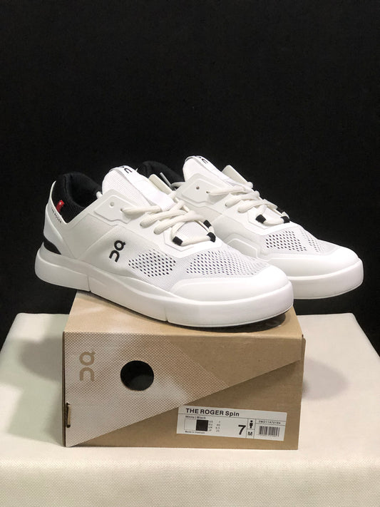 On Running The Roger Spin Breathable Mesh Sneakers White/Black