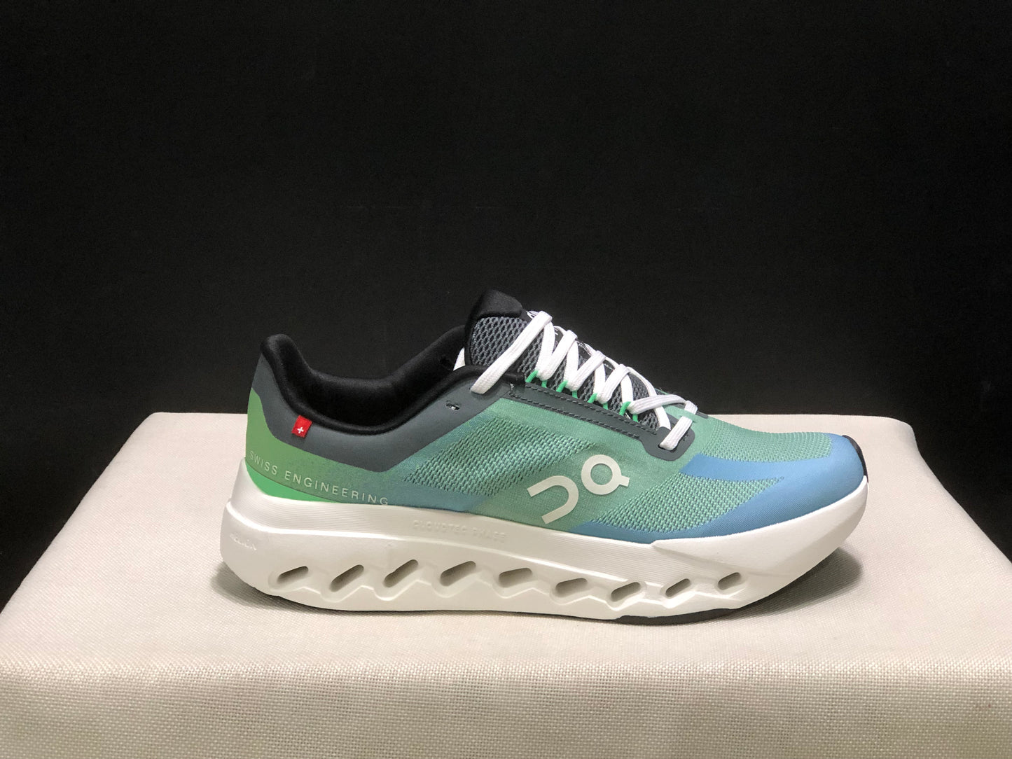 On Running Cloudsurfer Next Casual Running Shoes Green Blue/Ivory