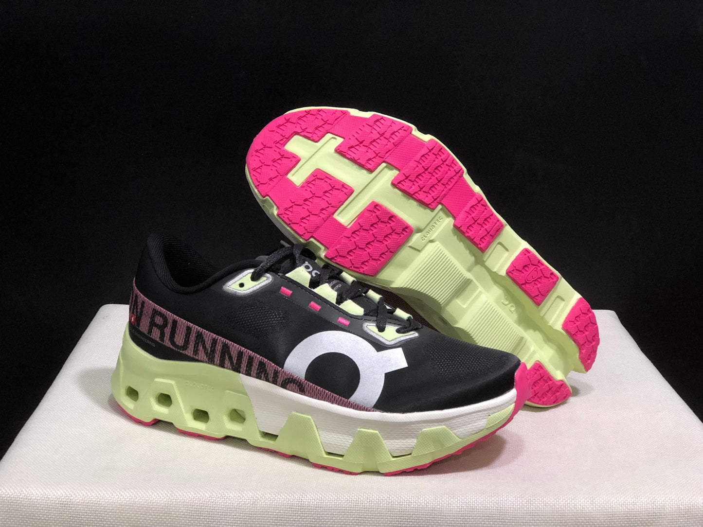 On Running Cloudmonster Hyper Running Shoes Black/Green