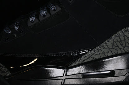 Nike Air Jordan 3 Retro Black Cement Pure Black Sneakers