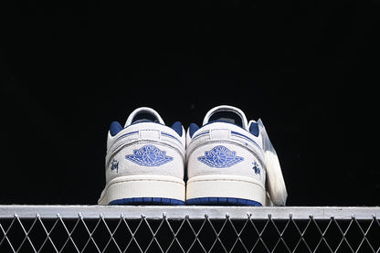 Nike Air Jordan 1 Retro Low Blue White Sneakers