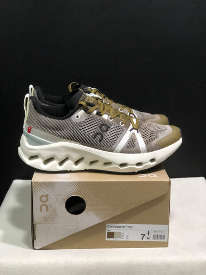 On Running Cloudsurfer Trail Waterproof Comfortable And Breathable Running Shoes Tan