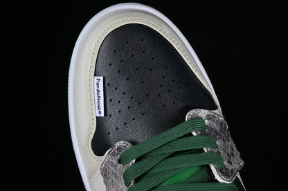 Nike Air Jordan 1 Low Cny Black Lucky Green White Sneakers