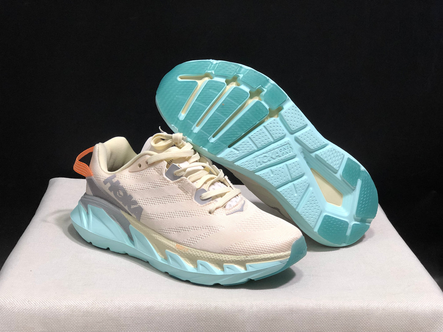 Hoka One One Elevon 2 Cream Anti-slip Wear-resistant Running Shoes Sneakers