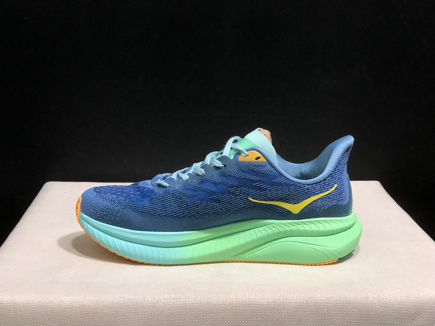 Hoka One One Mach 6 Wear-resistant Breathable Low-top Running Shoes Sneakers Blue
