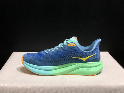 Hoka One One Mach 6 Wear-resistant Breathable Low-top Running Shoes Sneakers Blue