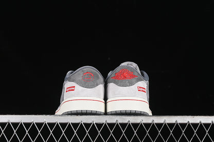 Travis Scott Fragment Design Nike Air Jordan 1 Low Supreme OG SP Grey White Sneakers