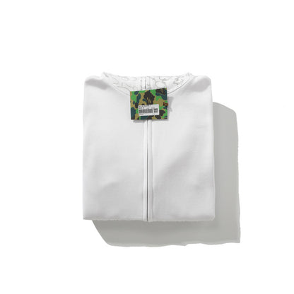 A Bathing Ape BAPE x SORAYAMA Shark Head Empty Mountain Base Joint Edition White Hoodie