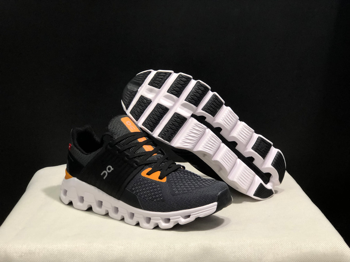 On Running Cloudswift Cushioning Running Shoes Dark Grey/Black/Orange