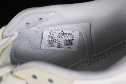 Nike Air Jordan 1 Low OG SP Travis Scott Fragment Design LV White Grey Navy Sole Sneakers