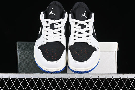 Nike Air Jordan 1 Low Quai 54 Off Noir Summit White Burn Sunrise Sail Sneakers
