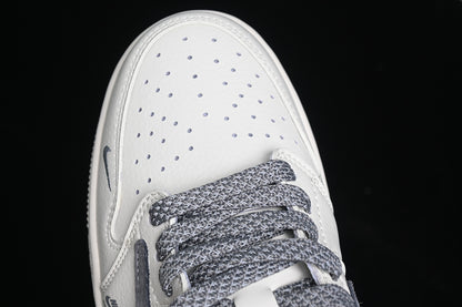 Travis Scott Fragment Design Nike Air Jordan 1 Low OG SP Medium Grey White Fashion Sneakers