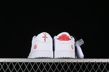 Nike Air Jordan 1 Low GUCCI Travis Scott Fragment Design White Sneakers