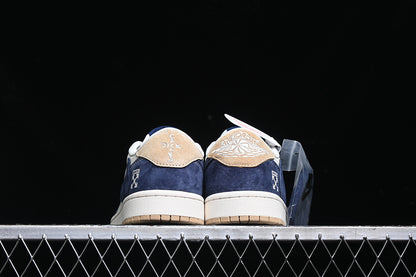 Travis Scott Fragment Design Nike Air Jordan 1 Low OG SP Navy White Sneakers