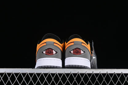 Nike Air Jordan 1 Low SE Light Graphite Black Vivid Orange Sneakers
