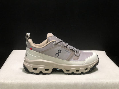 On Running Cloudrock Low WP Hiking Outdoor Shoes Khaki