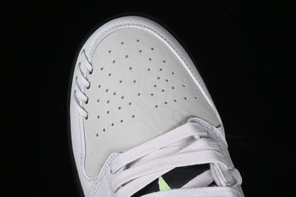 Nike Air Jordan 1 Low Method Of Make Black Sole White Grey Sneakers