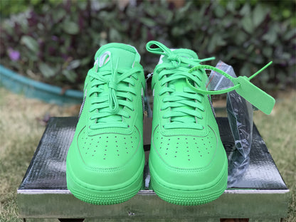 Nike Air Force 1 Low Off-White Brooklyn Green Sneakers