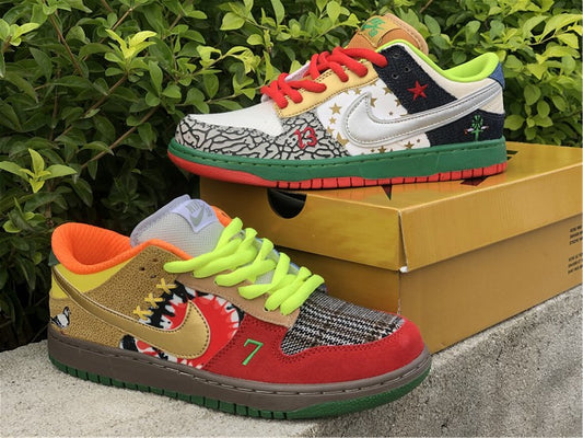 Nike Dunk Low SB What The Dunk Multicolor Sneakers
