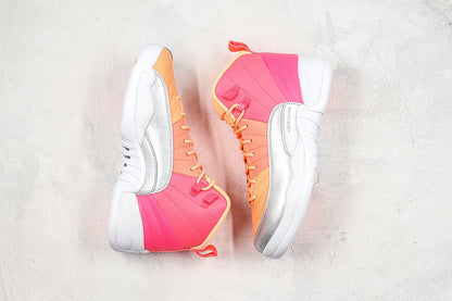 Nike Air Jordan 12 Retro Sunrise GS Hot Punch Multicolor Sneakers