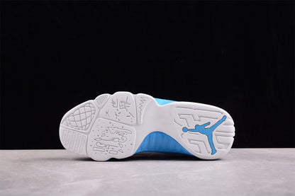 Nike Air Jordan 9 Retro Black Powder Blue Summit White Sneakers