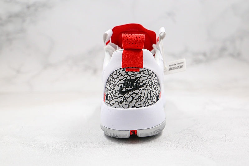 Nike Air Jordan 34 White Red Sneakers