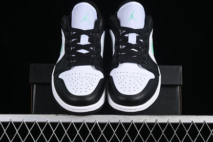 Nike Air Jordan 1 Low Mint Green Black White Sneakers