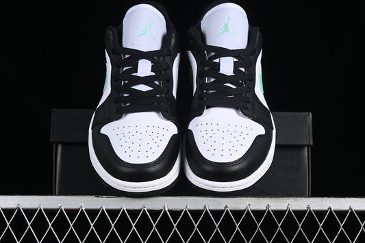 Nike Air Jordan 1 Low Mint Green Black White Sneakers