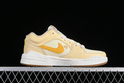 Nike Air Jordan Stadium 90 Coconut Milk White Travel Yellow Sneakers