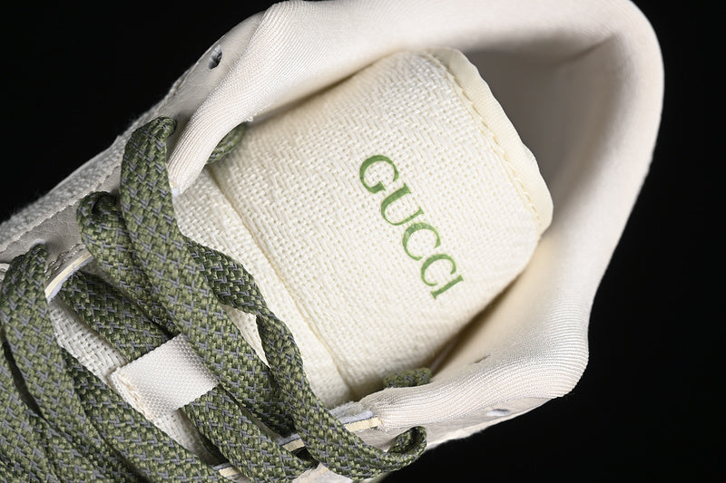 Nike Air Jordan 1 Low GUCCI Green Sole White Sneakers