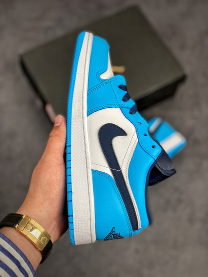 Nike Air Jordan 1 Low UNC White Blue Sneakers