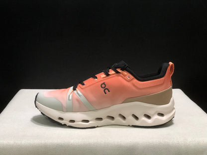 On Running Cloudsurfer Trail Waterproof Comfortable And Breathable Running Shoes Orange/White