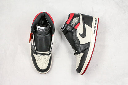 Nike Air Jordan 1 Retro NRG High Black White Red Sneakers