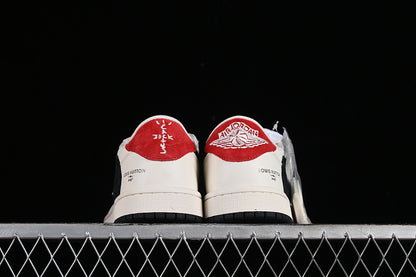 Nike Air Jordan 1 Low OG SP Travis Scott Fragment Design LV Black Sole White Sneakers