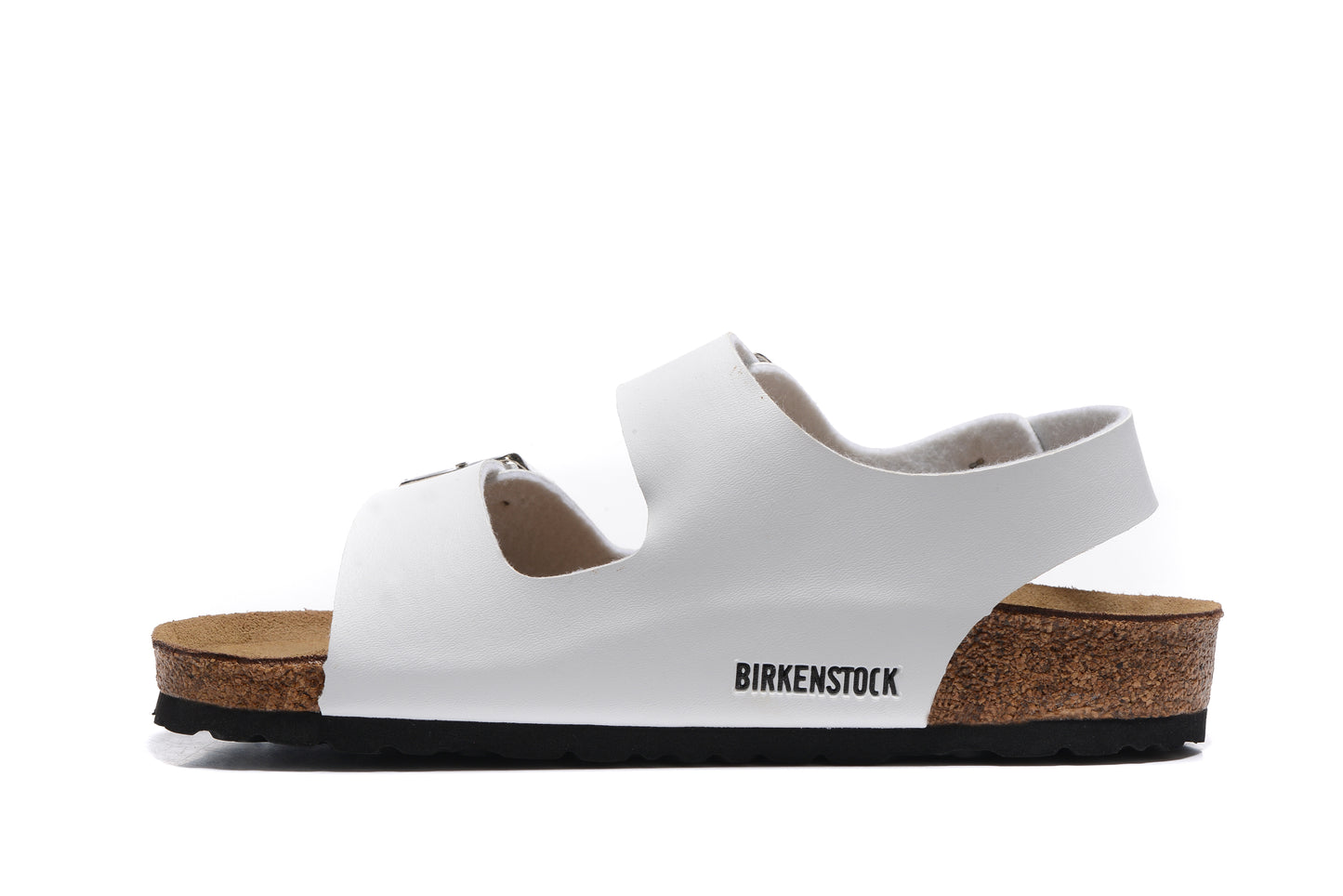 Birkenstock White Matte Double Buckle Strap Sandal